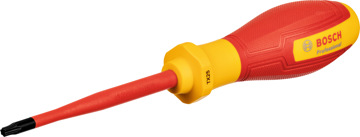 Bosch VDE izvijač TX25x100 z izoliranim ročajem.